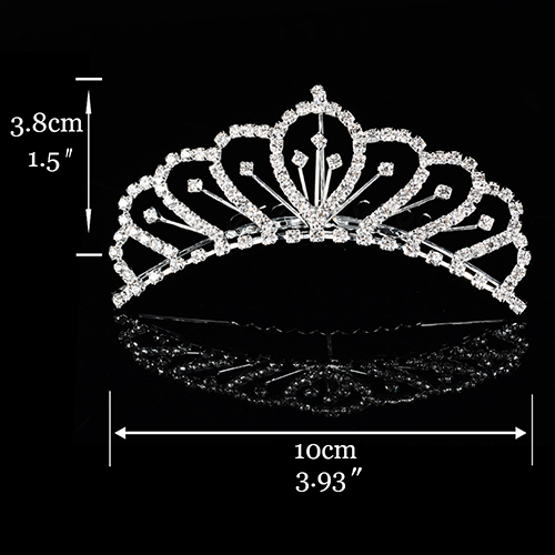Crown for Girls Show Bridal Crown Tiara Diadem Crystal Floral Wedding Bridal Hair Accessories Head Jewelry