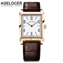 AGELOCER Luxury Brand Ladies font b Watch b font Fashion Leather Wrist Quartz Girl font b