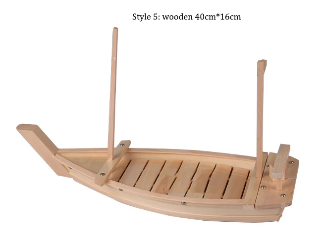 Sushi Bamboo Boats Sushi Wooden Ship Model Wood Handmade Simple Ship Sashimi Assorted Cold Dishes Tablping Core Aliexpress Home Appliances