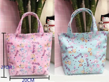 

Duffy Bear Friend Stella Lou Handbags Reusable Shopping PU Foldable Bags Cartoon For Girls Gifts 20CM*27cm*8cm