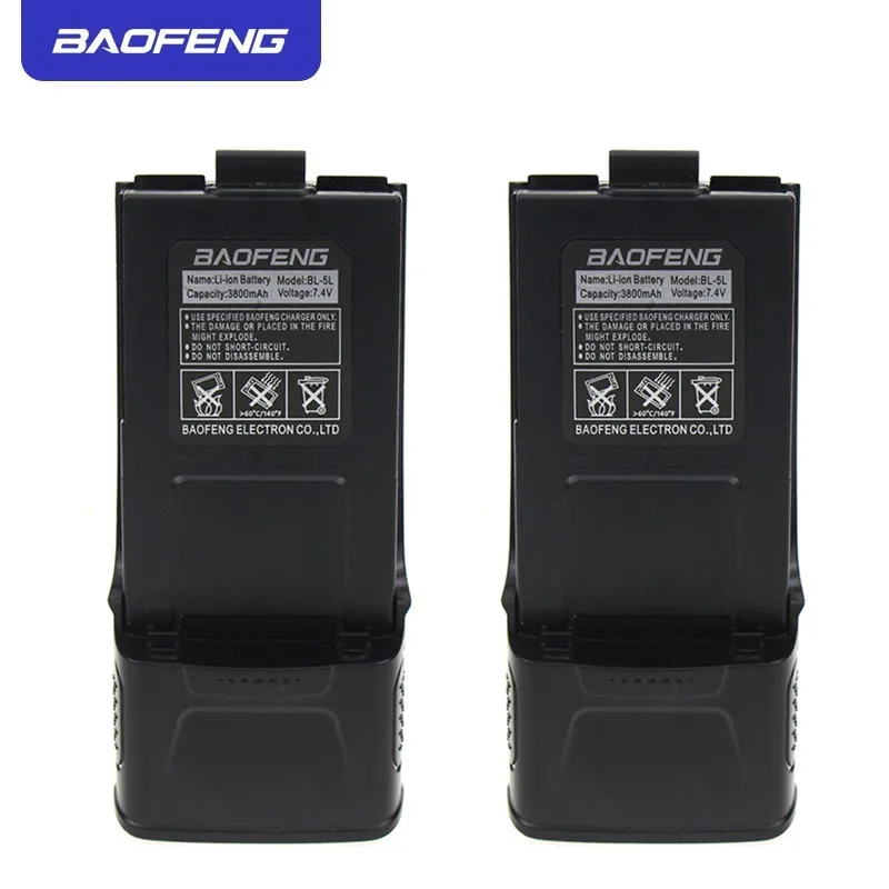 Original Baofeng GT3 Battery Extended 7.4V 3800mAh Li-ion Battery For Baofeng GT-3 GT-3TP GT3 GT3TP &GT-3 Mark-II Mark-III Radio afbeelding