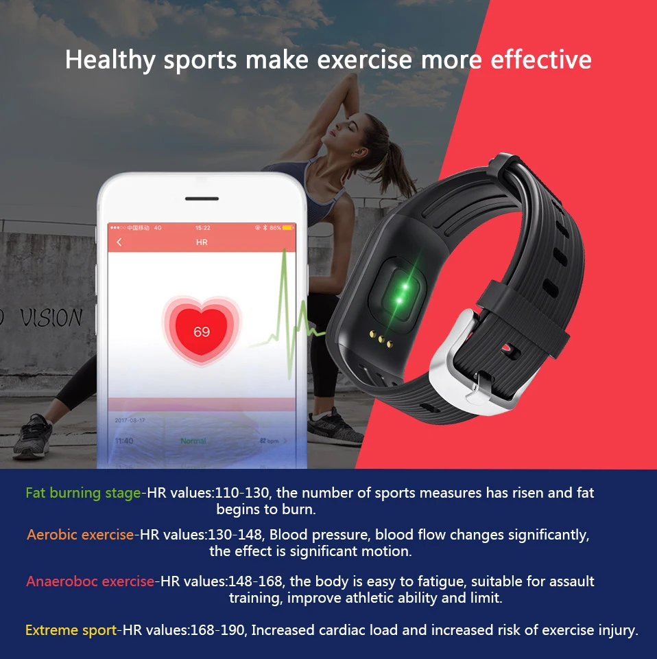 smart wristband with heart rate (4)