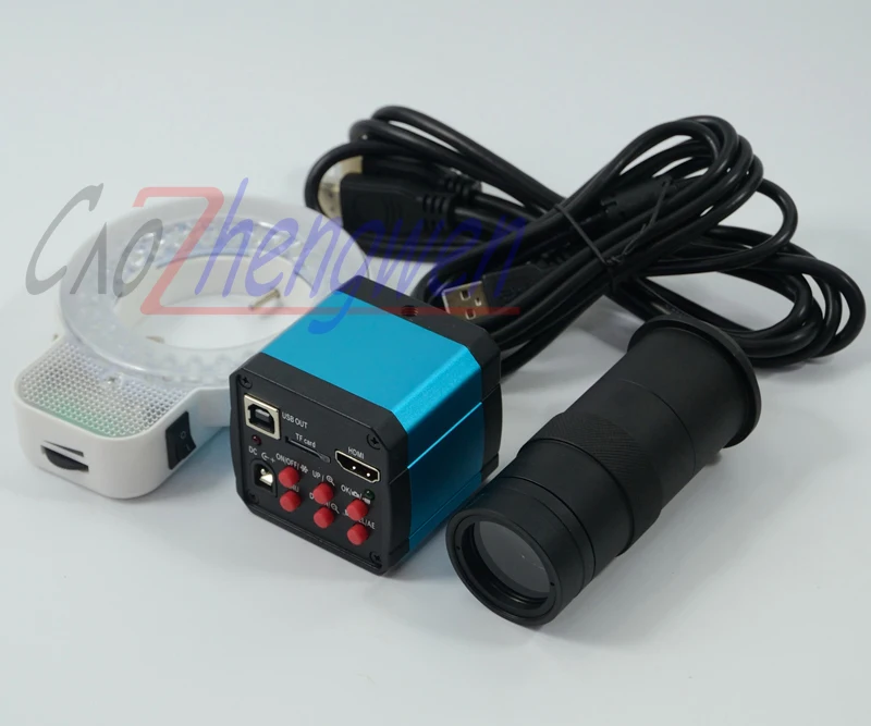 FYSCOPE HD 14MP HDMI 720P USB цифровой промышленный видео осмотр микроскоп камера набор + 100X C