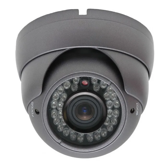1200TVL CMOS ночное видение ИК купольная камера видеонаблюдения с металлическим корпусом 2,8-12 мм варифокальный объектив
