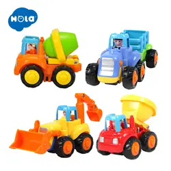 HOLA 326 Classic City Building Construction серия детских игрушек Мини-автомобиль смайлик детский грузовик задний Автомобиль инерционный автомобиль подарки