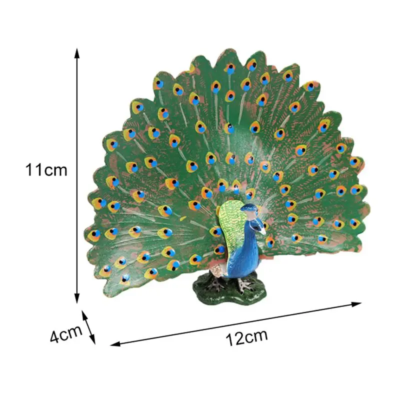 Миниатюрные модели животных для сада с изображением леса попугая, статуя птицы, пластиковые украшения для ремесленников - Цвет: A