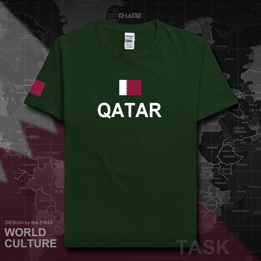 State of Qatar мужские футболки мода 2017 Джерси национальная команда 100% хлопок футболка