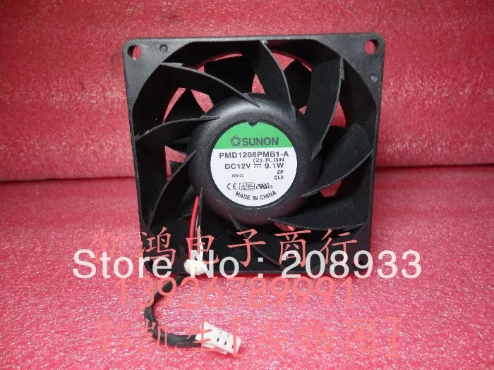 Для SUNON / built quasi PMD1208PMB1 A 8cm 8038 12V 9 1 W + охлаждающий вентилятор|cooling fan|cooling fan 12v12v cooling |