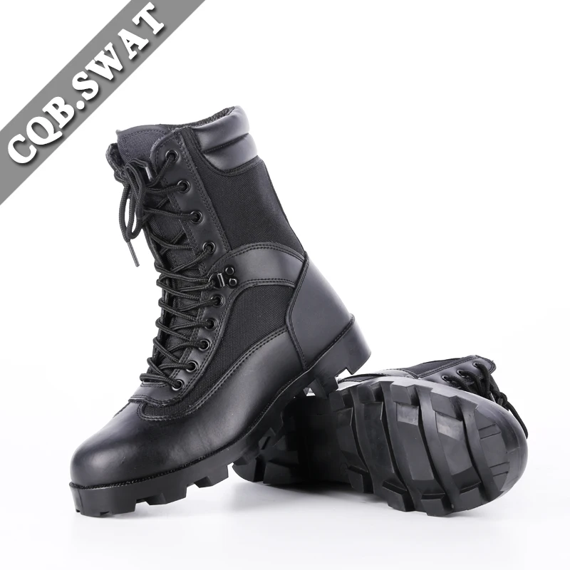 

CQB.SWAT Military Handsome Breathable Tactical Mens Boots Army light Wearable Combat Black Zipper Boot ZD-030