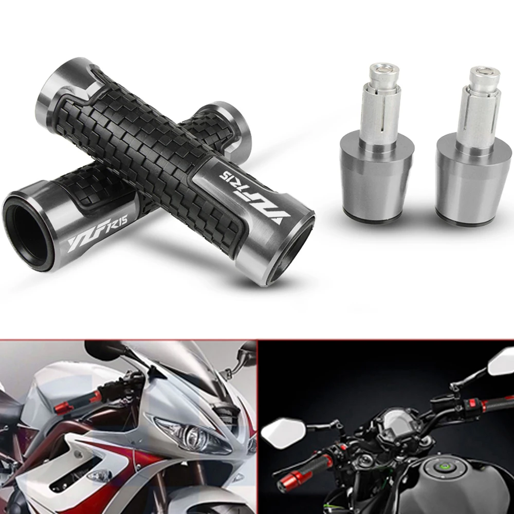 

For YAMAHA YZF R15 2008-2015 2009 Motorcycle Moto CNC Aluminum handlebar grips handle handle grips and bar Grips Slider Cap Plug