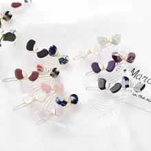 1 шт. корейская мода милые уксусная кислота шпильки ins шпилька застежка-лягушка ацетат шпилька лук зажимы для волос для девушек аксессуары для волос