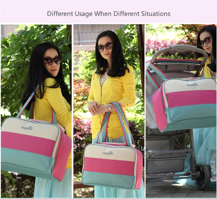 Женские повседневные вместительные сумки, переносная сумка для мам, детский подгузник с карманом для беременных, вместительные сумки с матом для пеленания, изоляционные подгузники, сумка для чемодана