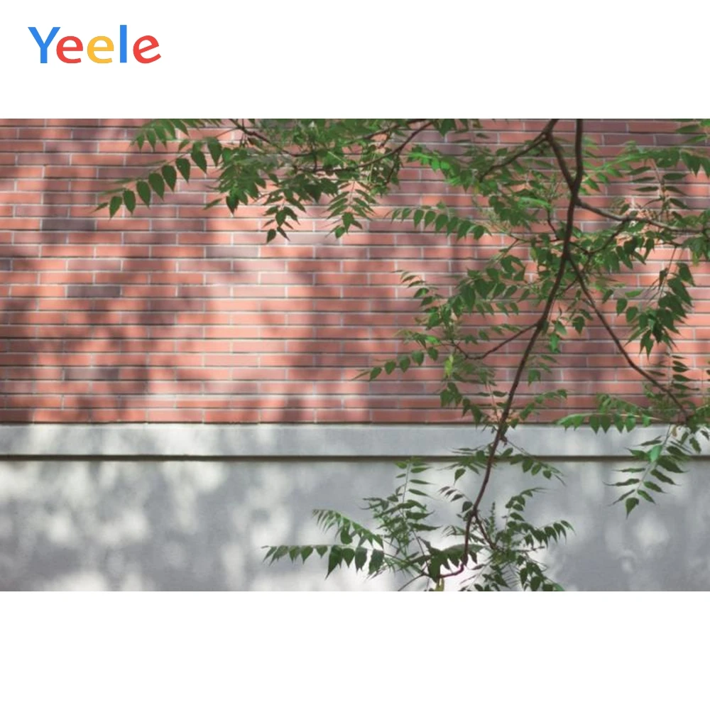 

Yeele Red Brick Wall Tree Vine Children Portrait Photography Backgrounds Customized Photographic Backdrops For Photo Studio