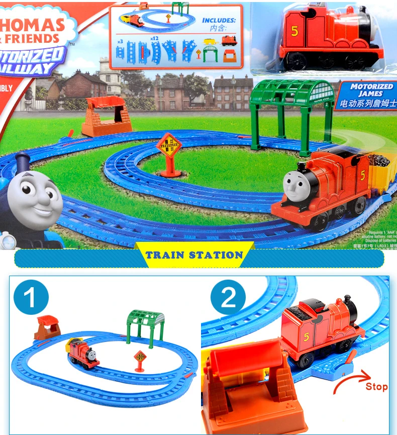 Thomas&Friends Train Toys Electric Series James and Percy Plastic Mini Railway Track Set Funny Accessories Thomas Train Toys