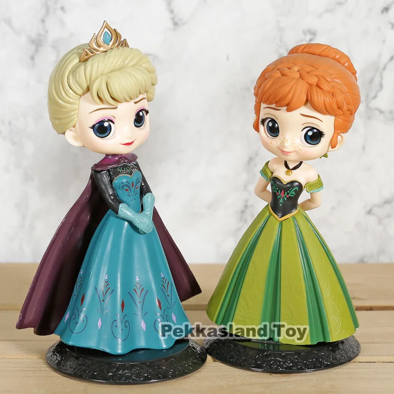 

Q Posket Character Elsa Anna Coronation Style PVC Figure Collectible Model Toy