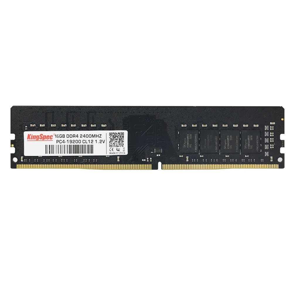 

KingSpec DDR4 16GB RAM 1.2V 2400MHz Random Access Memory 288PIN Voor Desktop Met 3 JARR Garantie Factory Direct Verkopen