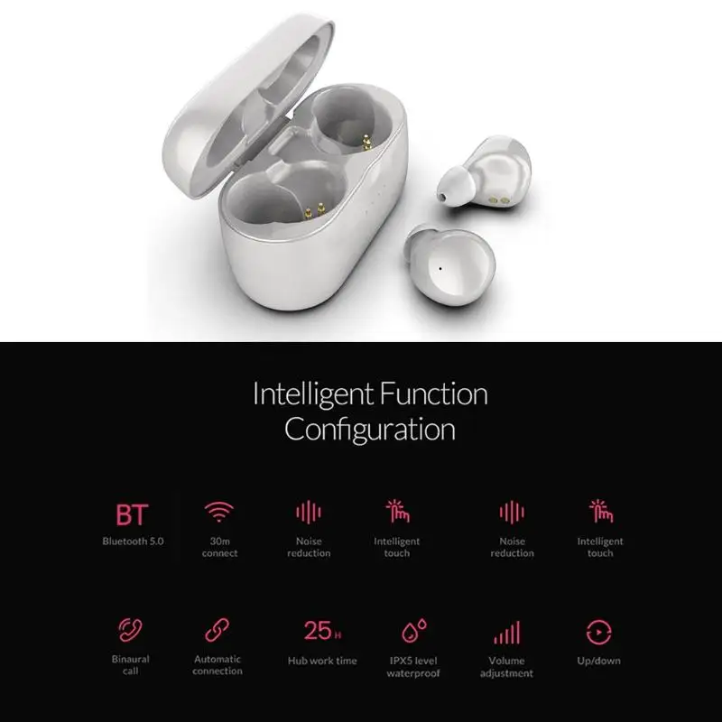 TWS K20 водонепроницаемые беспроводные наушники с сенсорным управлением TWS Mini Bluetooth наушники с двойным микрофоном