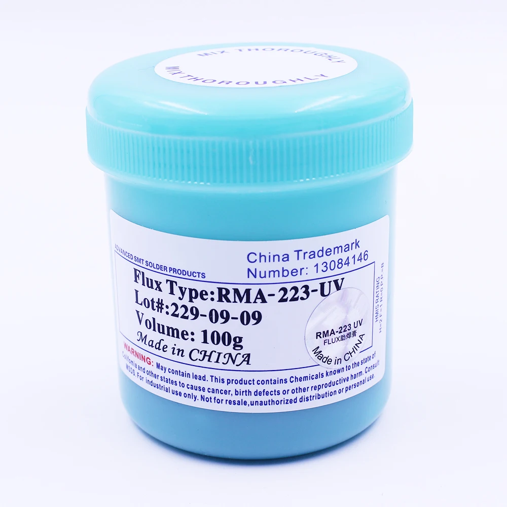 

Solder Flux RMA-223-UV 100g BGA PCB No-Clean Solder Paste SMD Soldering Grease Flux Reballing Rework Repair RMA 223