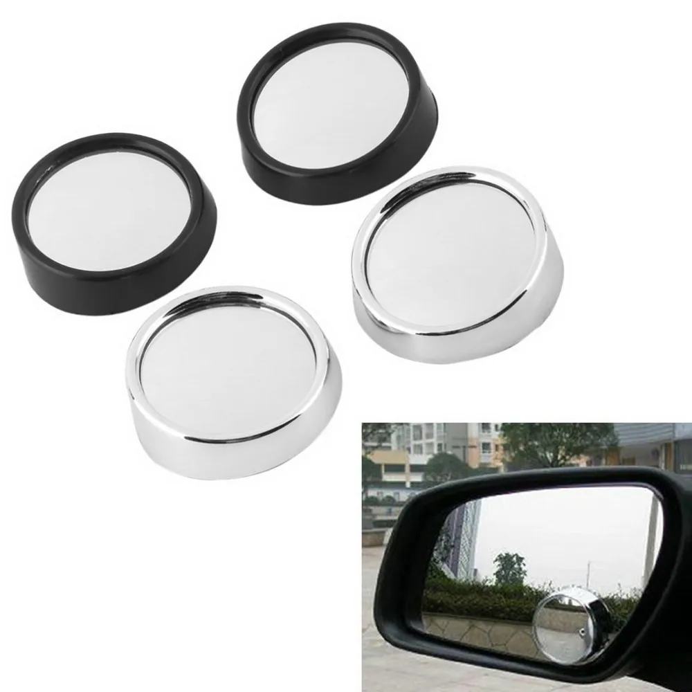 2 шт. Автомобильное Зеркало для слепых зон, зеркало заднего вида, маленькое круглое зеркало, авто боковое 360 широкоугольное круглое выпуклое зеркало
