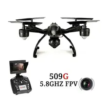 

2018 RC Drone 5.8G FPV JXD 509G Drone With Camera HD 2MP 2.4GHz 4CH 3D Rollover Colorful LED Light Night Flight RC Quadrocopter