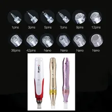 Лидер продаж 1/3/5/7 контактов острые наконечники штык-ручка для нанесения татуировок Сменные картриджи для N2 M5 M7 Электрический Microneedling ручка