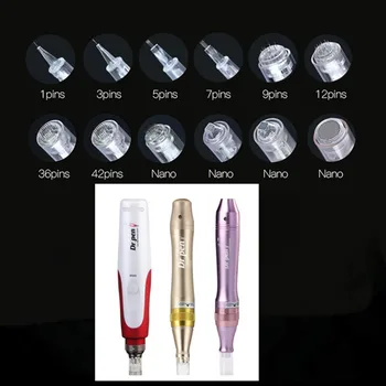 

10pcs 1/3/5/7/9/12/24/36 Pin Needle Tips Bayonet Tattoo Pen Replacement Cartridges For N2 M5 M7 Electric Microneedle Derma Pen