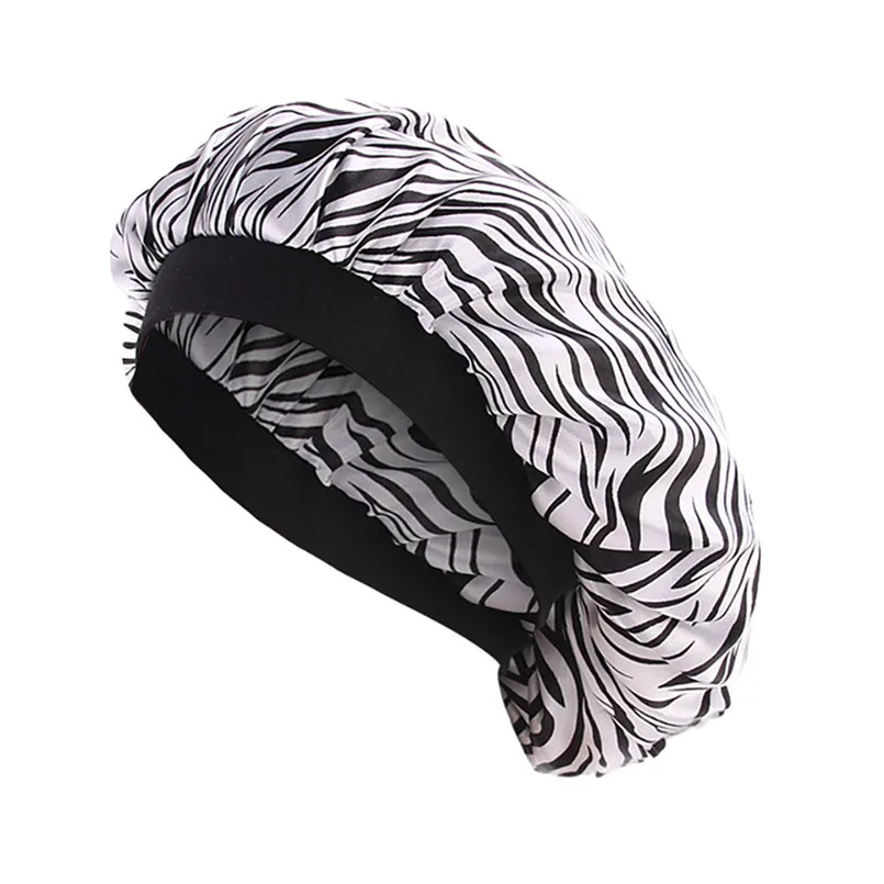 Стиль высокое качество головной убор удобный ночной шапочка для сна Мягкие капота атласная S1