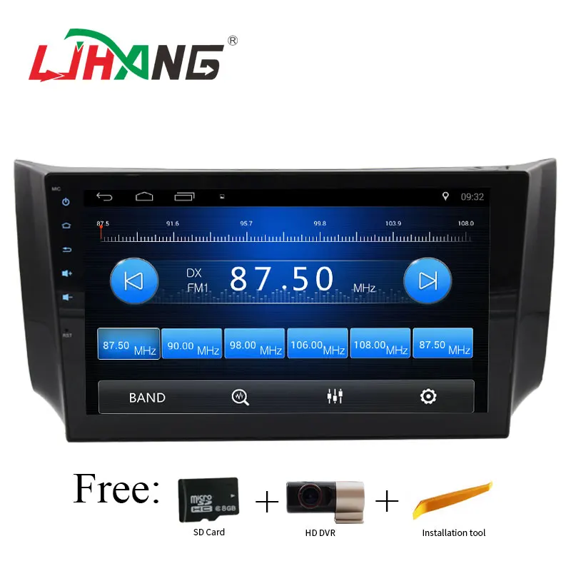 LJHANG 10,2 дюймов Android 6,0 радио автомобиль Nissan Sylphy/Sentra/B17 2012-2017 gps навигации с 4 ядра 3G Wi-Fi головного устройства
