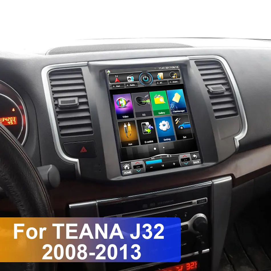 Top Vertical screen Quad core RAM2GB 10.1 inch Car GPS Navigation for Nissan teana J32 2008-2012 wifi internet bluetooth rear camera 3