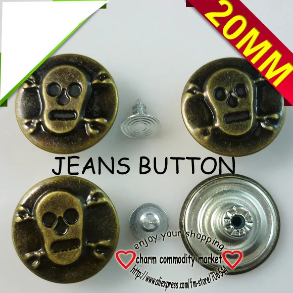 30 шт. 20 мм буквы бронзового тона металлические кнопки для джинсов круглые пуговицы 20 мм аксессуары для одежды JMB-153 - Цвет: 22