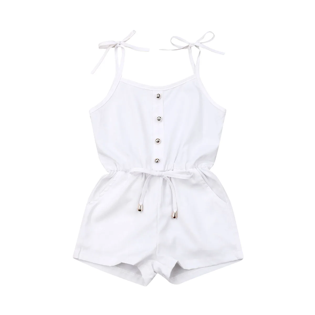 

Baby Summer Clothes 2019 Toddler Kid Baby Girl Sleeveless Ruffle Romper Casual Jumpsuit Outfit Clothes 0-3Y
