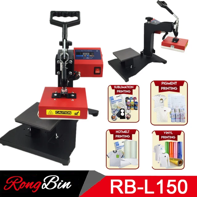 Buy 15x15CM Sublimation Label Heat Press Machine Digital Swing Away Heat