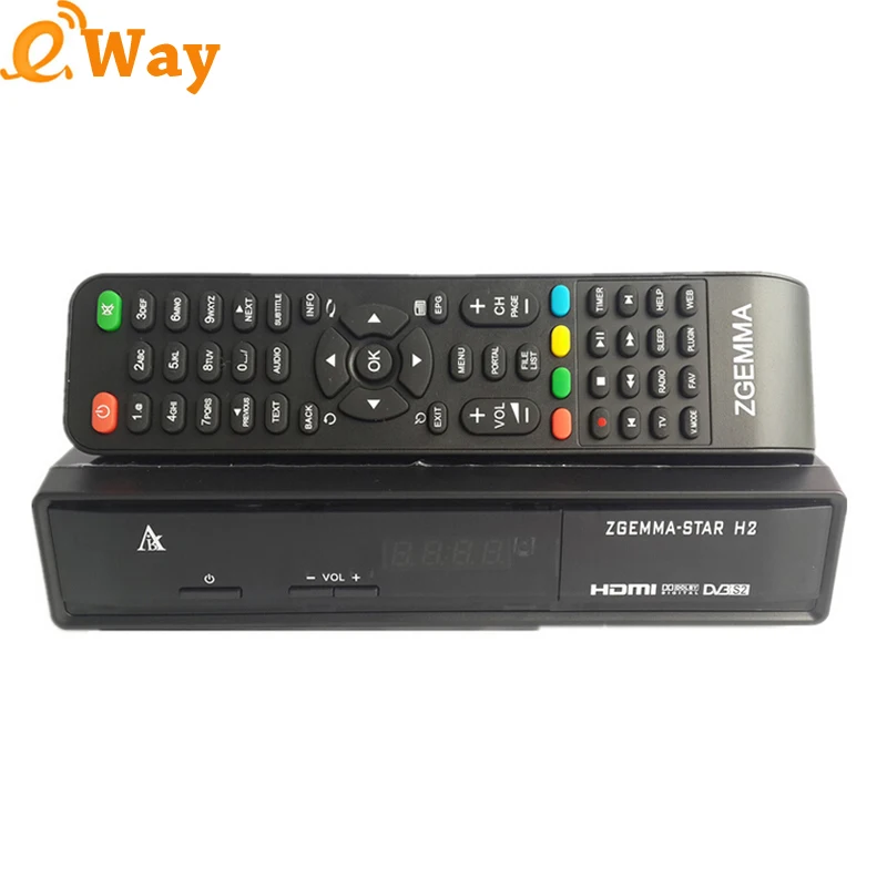 Cheap Zgemma Star H2 Satellite TV Receiver Twin DVB S2+T2/C Digital Set