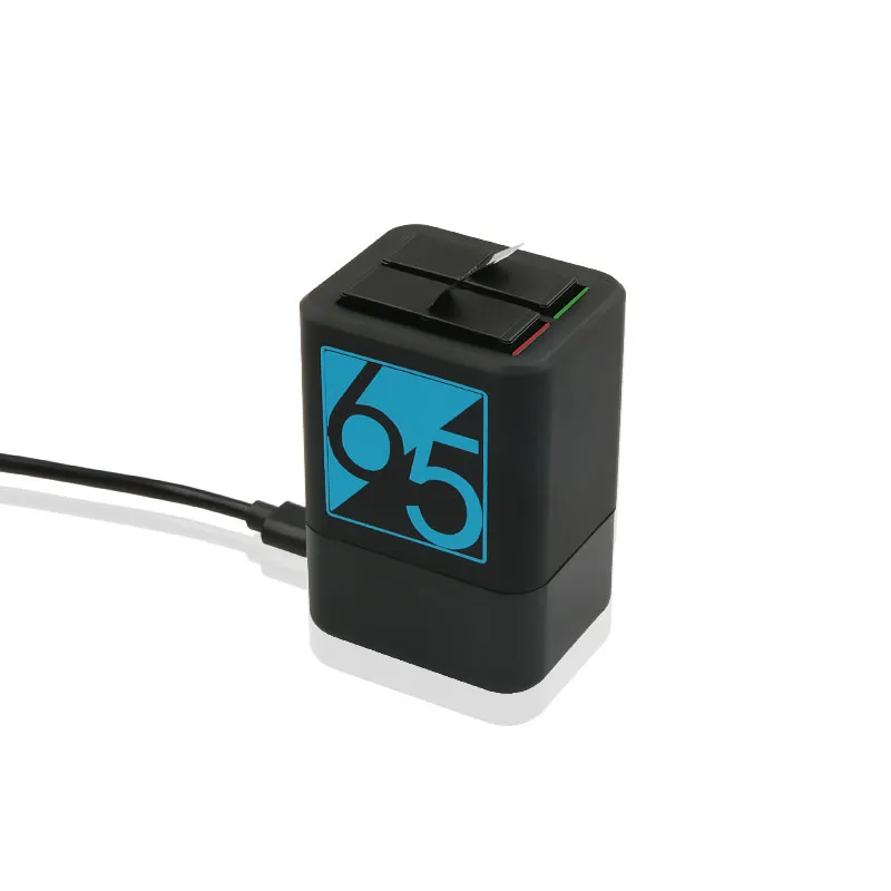Зарядное устройство с двумя слотами для GoPro 6 5 AHDBT-501, зарядное устройство с двумя разъемами для Go Pro Hero 5 6 7, черные аксессуары - Цвет: GO213D