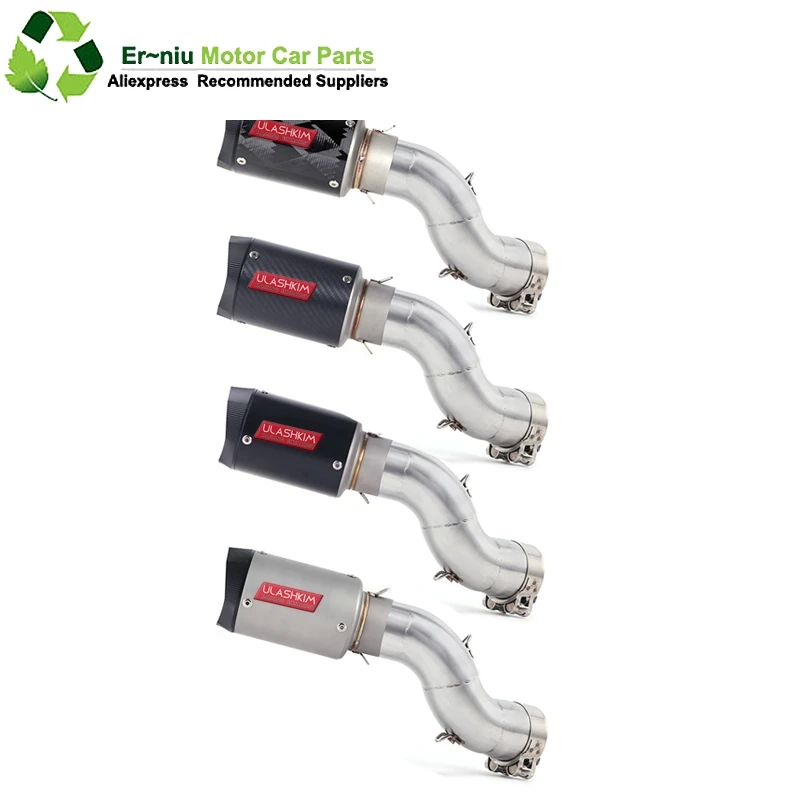 

Motorcycle Full System Exhaust Escape Slip-On For kawasaki Ninja 900 Z900 Modified Middle Link Pipe