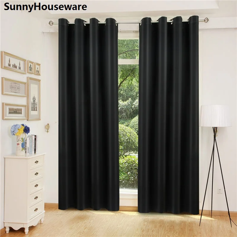 SunnyHouseware очаровательный чистый темно синие шторы полный тенты или cortinas для гостиная можно под заказ