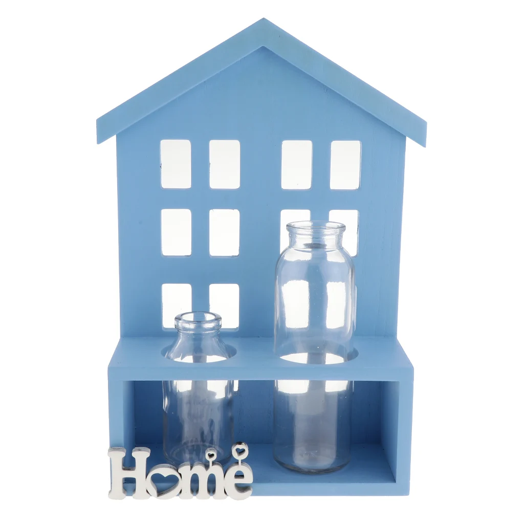 Glass Hydroponic Planter Pot Flower Vase Container Holder Rack Window Hanging Basket