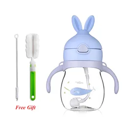 320ml Cute Cartoon Baby Feeding Cup with Straw Children Learn Feeding Drinking Bottle with Handle Toddler Kids Training Cup 320ml Cute Cartoon Baby Feeding Cup with Straw Children Learn Feeding Drinking Bottle with Handle Toddler Kids Training Cup