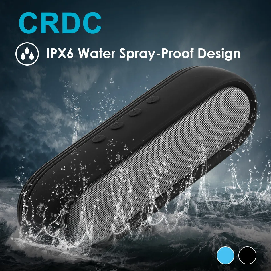 CRDC Quality Dual 5W Stereo Wireless Bluetooth Speaker Super Bass Waterproof Portable Outdoor Loudspeaker for iPhone Xiaomi etc CRDC Quality Dual 5W Stereo Wireless Bluetooth Speaker Super Bass Waterproof Portable Outdoor Loudspeaker for iPhone Xiaomi etc