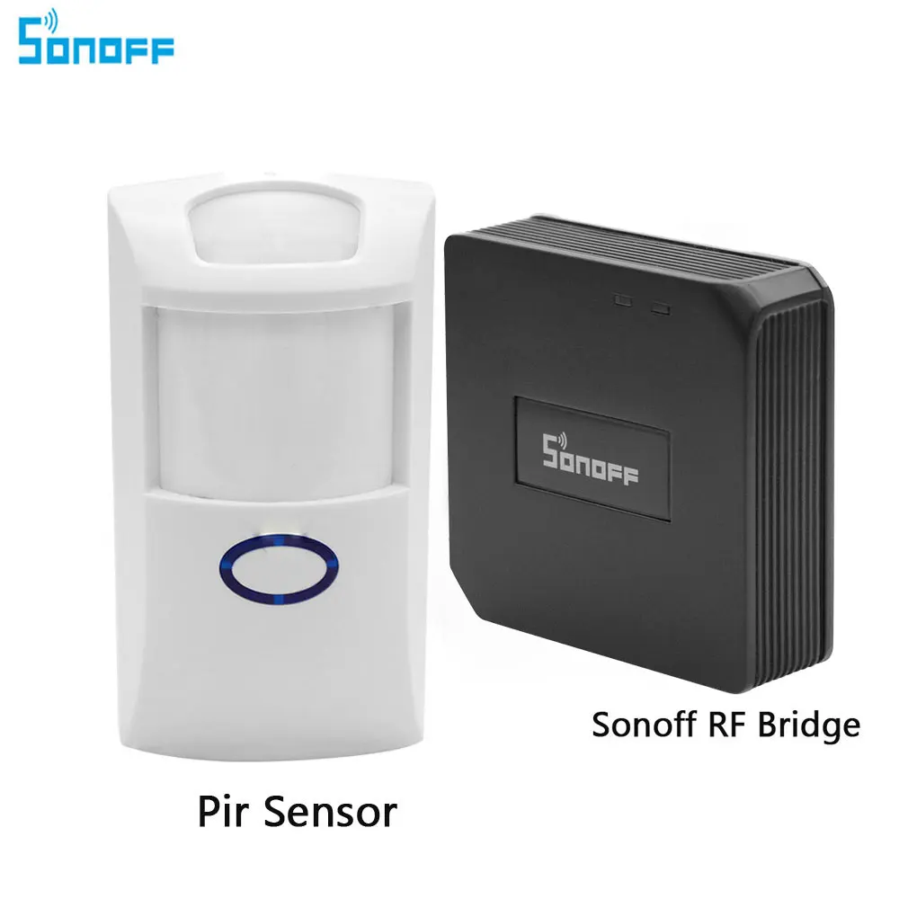 Sonoff RF Bridge 433 беспроводной Wifi преобразователь сигнала PIR датчик для автоматизации умного дома Поддержка IOS Android пульт дистанционного управления