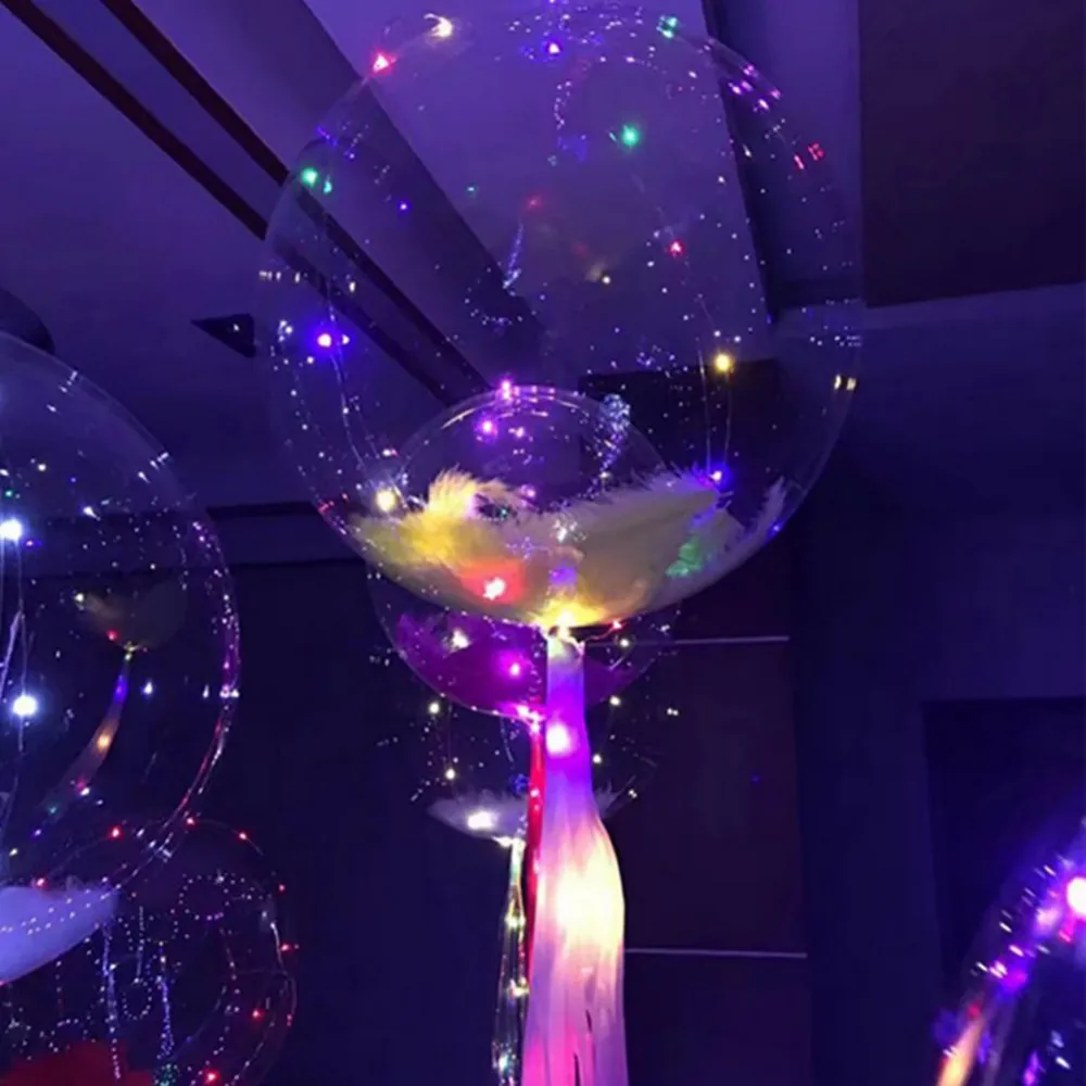 18 дюймов прозрачный шар пузыря светящиеся декоративный световой шар для внутреннего бар КТВ дом партии и Другое фестивали украшения