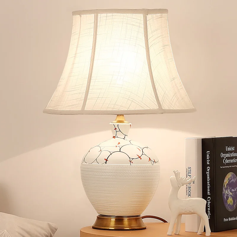 Buy TUDA 2017 European Ceramic Full Copper Table Lamp