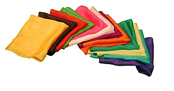 

silk square into ultra-thin silk scarf,size 15*15cm,magic silk scarf,magic props,magic tricks,free shipping