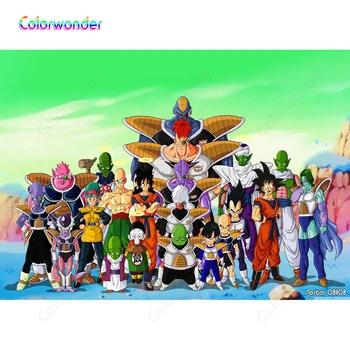 

Japanese Comics Photography Background Monkey King with His Friends 7x5ft Green Sky with Colorful Mountains Birthday Backdrops