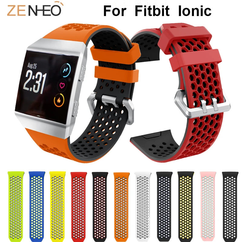 

For Fitbit Ionic breathable soft Silicone watches band wrist strap Replacement for Fitbit ionic Bracelet Wristband watch straps