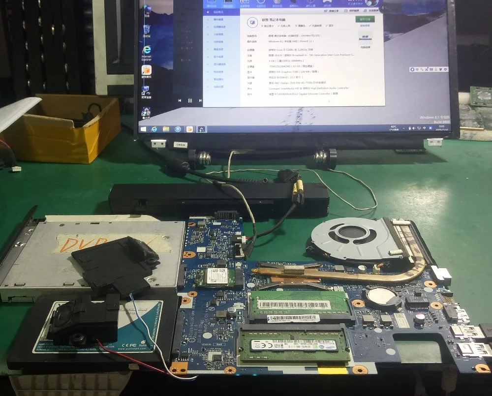 

Reboto 5B20H12568 For Lenovo G40-80 Laptop Motherboard With SR23Y i5-5200 CPU ACLU3/ACLU4 UMA NM-A362 DDR3L MB 100% Tested