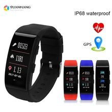 Смарт-gps спортивный браслет IP68 водостойкий трекер Фитнес сердечного ритма крови Давление монитор Android браслет IOS часы