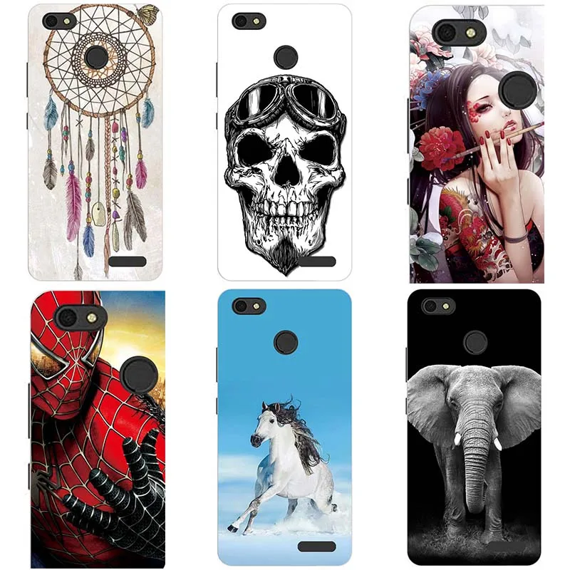 

Newest Soft Cases For Tecno Spark K7 5.5" Case HD Print Rose Wolf Cute Patterned Cover Soft Silicone TPU Case Fundas Para