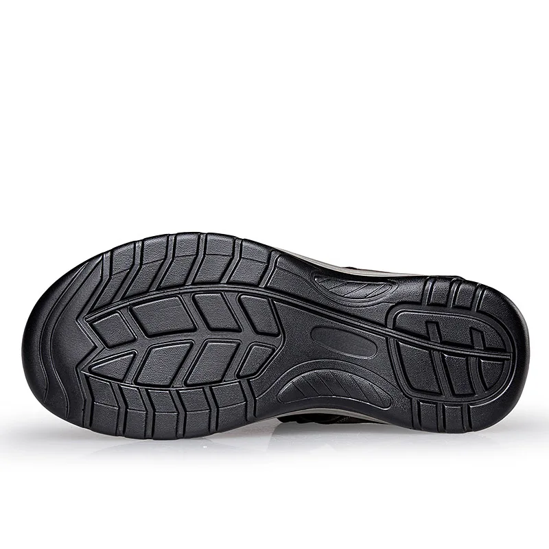 ROXDIA genuine leather men sandals summer cow leather new for beach male shoes mens gladiator sandal 39-46 RXM048