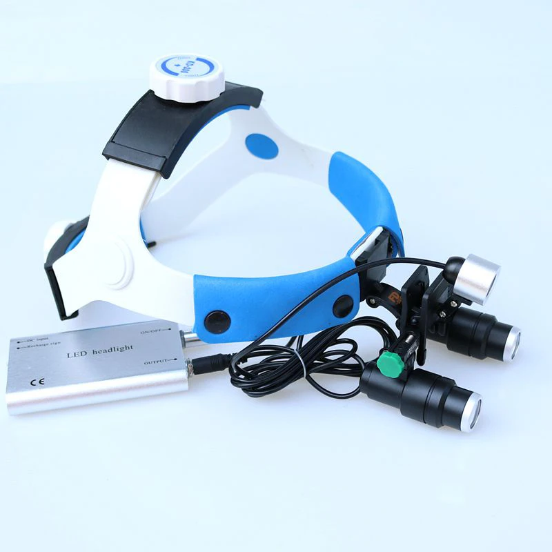LED Illuminant Surgical Dentistry Headlights Wide Field Dental